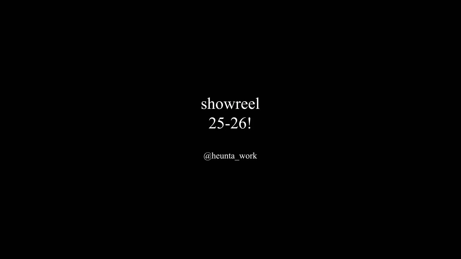 Showreel 2526